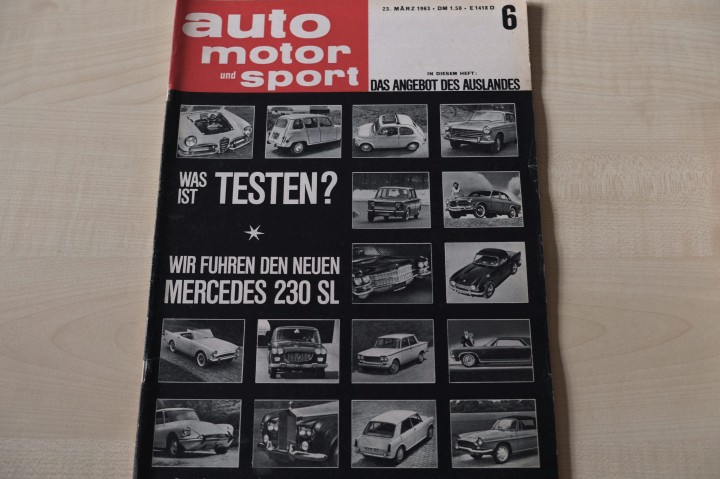 Deckblatt Auto Motor und Sport (06/1963)